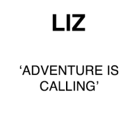 LIZ: 'Adventure Is Calling'